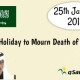Sunday is Holiday to Mourn Death of Saudi King