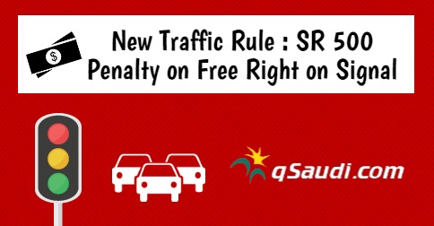 New Traffic Rule : SR 500 Penalty on Free Right on Signal