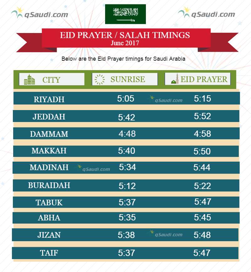 Eid prayer time in riyadh 2021